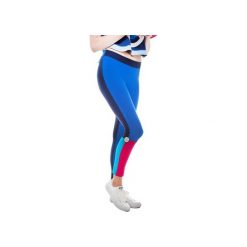 Vela Leggings (Blue). Niebieskie legginsy damskie marki OKUAKU, l, z aplikacjami, z elastanu. Za 139,00 zł.