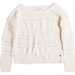 Sweter "Dreambeliever" w kolorze kremowym. Białe swetry klasyczne damskie marki Roxy, s, z dzianiny, z okrągłym kołnierzem. W wyprzedaży za 126,95 zł.