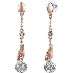 Kolczyki damskie: Pozłacane kolczyki-wkrętki z kryształkami Swarovski