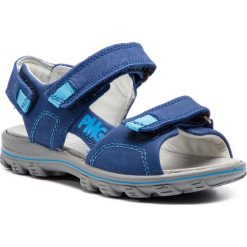 Sandały PRIMIGI - 3396100 S Bluette. Niebieskie sandały chłopięce Primigi, ze skóry, bez zapięcia. W wyprzedaży za 179,00 zł.