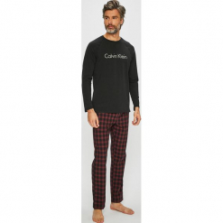 Calvin Klein Underwear - Piżama. Czarne piżamy męskie Calvin Klein Underwear, l, z bawełny. Za 299,90 zł.