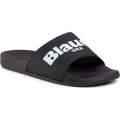 Klapki BLAUER - S0BAY02/PUC Black. Czarne klapki męskie Blauer, bez wzorów, z tworzywa sztucznego. W wyprzedaży za 129,00 zł.