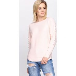 Jasnoróżówy Sweter Right Me. Szare bez kategorii Born2be, xl, z dekoltem w łódkę. Za 79,99 zł.