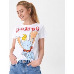 Koszulka z nadrukiem Dumbo - Biały. Białe bluzki damskie House, xs, z nadrukiem, bez kołnierzyka, bez rękawów. Za 39,99 zł.