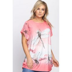Bluzki damskie: Koralowy T-shirt Please The Eye