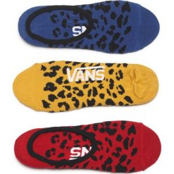 Vans 3-pack Skarpetki Niebieski Czerwony Żółty. Czerwone skarpetki damskie Vans, z elastanu. Za 59,95 zł.