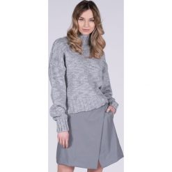 Spódnica z ekoskóry Brave heart szara. Szare spódniczki damskie Veva, na lato, s, bez wzorów, długie, mini, koszulowe. Za 199,00 zł.