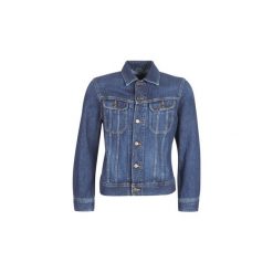 Kurtki jeansowe Lee SLIM RIDER. Niebieskie kurtki męskie Lee, s, bez wzorów, z jeansu, bez kaptura. Za 439,00 zł.