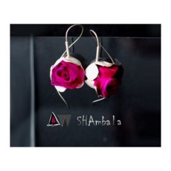 Kolczyki INDUSI. Szare kolczyki damskie SHAMBALA, srebrne. Za 159,00 zł.
