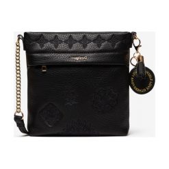 Desigual Alegria Cross body bag Czarny. Czarne torebki klasyczne damskie Desigual, w paski, z materiału, bez dodatków. Za 274,95 zł.