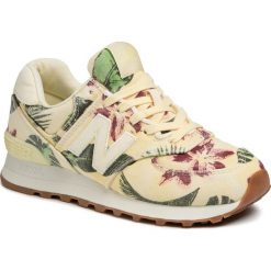 Sneakersy NEW BALANCE - WL574WOP Medium Moyen. Żółte półbuty damskie New Balance, z tworzywa sztucznego. Za 399,00 zł.