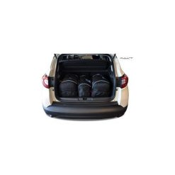 RENAULT CAPTUR, 2013- TORBY DO BAGAŻNIKA 3 SZT KJUST - 7034001. Czarne torby podróżne marki KJUST, bez wzorów, z kauczuku, klasyczne. Za 789,00 zł.