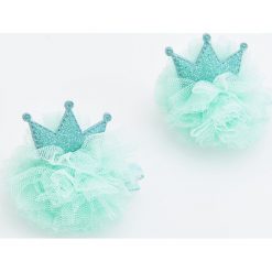 Tiulowe spinki do włosów 2 pack - Turkusowy. Niebieskie ozdoby do włosów marki Reserved. Za 9,99 zł.