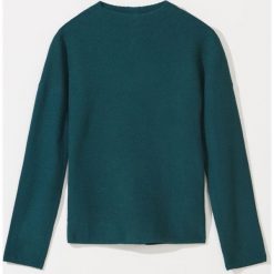 Sweter z ozdobnymi guzikami - Khaki. Brązowe swetry damskie Mohito, xl, bez wzorów, bez rękawów, bez kaptura. Za 89,99 zł.