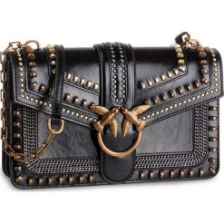 Torebka PINKO - Love Mix Studs AI 19-20 PLTT 1P21J7 Y5W4 Black Z99. Czarne listonoszki damskie Pinko, na imprezę, bez wzorów, ze skóry, bez dodatków. Za 1679,00 zł.