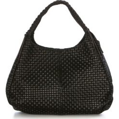 Torebki klasyczne damskie: Skórzana torebka w kolorze czarnym – 43 x 20 x 38 cm