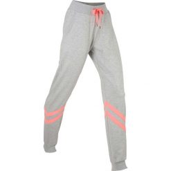 Spodnie dresowe, długie, Level 1 bonprix jasnoszary melanż. Szare spodnie damskie bonprix, z dresówki. Za 74,99 zł.