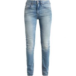 GStar 3301 HIGH SKINNY Jeans Skinny Fit lyse stretch denim. Niebieskie jeansy damskie relaxed fit marki G-Star, z bawełny. W wyprzedaży za 375,20 zł.