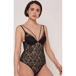 Undiz - Body Goldchainiz. Czarne body damskie Undiz, s, w koronkowe wzory, z elastanu. Za 99,90 zł.