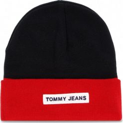 Czapka TOMMY JEANS - Tju Logo Beanie AU0AU00193 901. Niebieskie czapki damskie marki Tommy Jeans, bez wzorów, z bawełny. W wyprzedaży za 139,00 zł.