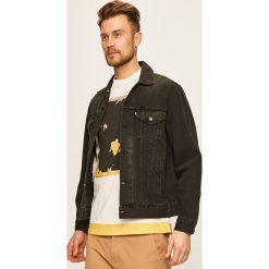 Levi's - Kurtka jeansowa. Czarne płaszcze męskie Levi's®, s, bez wzorów, z bawełny, krótkie, bez kaptura. Za 459,90 zł.