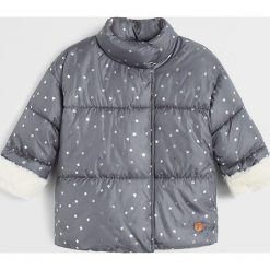 Mango Kids - Kurtka dziecięca Julong 80-104 cm. Różowe kurtki dziewczęce Mango Kids, bez wzorów, z poliesteru, krótkie, bez kaptura. Za 119,90 zł.
