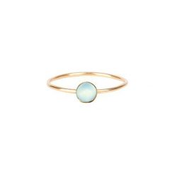 PIERŚCIONEK Z AGATEM AQUA. Żółte pierścionki damskie marki Jelly, z agatem, złote. Za 199,00 zł.
