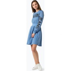 Calvin Klein Jeans - Sukienka damska, niebieski. Niebieskie sukienki damskie Calvin Klein Jeans, m, bez wzorów, z jeansu, bez kołnierzyka, bez rękawów. Za 479,95 zł.