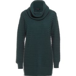 Golfy damskie: Sweter w kolorze ciemnozielonym