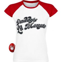 T-shirty damskie: Suicide Squad Harley Quinn – Daddy's Little Monster Koszulka damska biały/czerwony