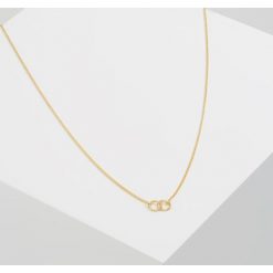 Naszyjniki damskie: Vibe Harsløf NECKLACE INFINITY Naszyjnik goldcoloured