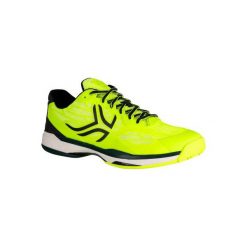 Buty tenisowe TS990 męskie. Żółte buty sportowe męskie ARTENGO, z poliesteru, bez zapięcia, tenisowe. Za 199,99 zł.