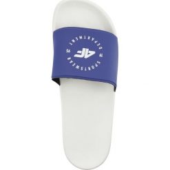 Klapki damskie KLD202 - kobalt. Klapki damskie bez wzorów, bez obcasa. W wyprzedaży za 39,99 zł.
