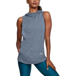 Bluzy sportowe damskie: Under Armour Bluza Damska Threadborne Swft Pullover Niebieska r. L (1305122-409)