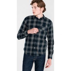 Scotch & Soda Koszula Niebieski. Niebieskie koszule męskie Scotch & Soda, m, w kratkę, z bawełny, bez kołnierzyka, z długim rękawem. Za 399,95 zł.