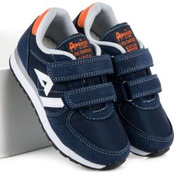 Buty dziecięce: Zamszowe trampki na rzep american CHARITY