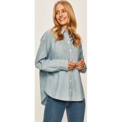 Levi's - Koszula. Niebieskie bluzki damskie Levi's®, na co dzień, s, bez wzorów, z bawełny, klasyczne, z klasycznym kołnierzykiem, z długim rękawem. Za 279,90 zł.