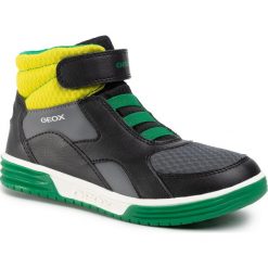 Sneakersy GEOX - J Argonat B.B J0229B 0FE14 C0802 D Black/Lime. Czarne trampki chłopięce Geox, bez wzorów, ze skóry ekologicznej, bez zapięcia. W wyprzedaży za 209,00 zł.