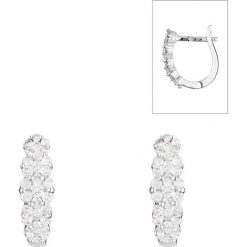Złote kolczyki-wkrętki z diamentami. Szare kolczyki damskie Diamond & Co, z diamentem, złote. W wyprzedaży za 1407,95 zł.