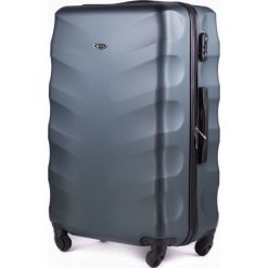 DUŻA WALIZKA PODRÓŻNA L SOLIER ABS DARK GREEN. Żółte walizki Solier, w paski, z gumy. Za 179,00 zł.