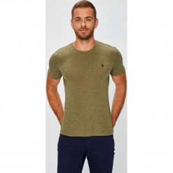 U.S. Polo - T-shirt. Szare koszulki polo męskie marki U.S. Polo, l, z bawełny. W wyprzedaży za 159,90 zł.