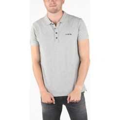 Diesel T-Heal-Broken Polo Koszulka Szary. Szare podkoszulki męskie Diesel, xl, bez wzorów, z bawełny, bez rękawów. Za 343,95 zł.
