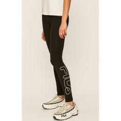 Fila - Legginsy. Czarne spodnie damskie Fila, s, z nadrukiem, z elastanu. Za 149,90 zł.