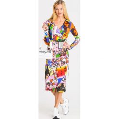 SUKIENKA PINKO. Sukienki damskie Pinko, s, z wiskozy, z okrągłym kołnierzem, mini, dopasowane. Za 701,40 zł.