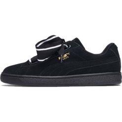 Czarne Buty Puma Suede Heart Satin Ii W 364084 01. Czarne buty sportowe damskie Puma, bez wzorów, ze skóry, sportowe, trekkingowe, puma suede. W wyprzedaży za 269,00 zł.