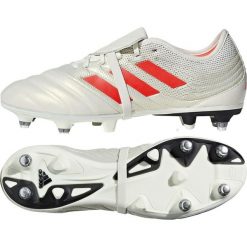 Buty piłkarskie adidas Copa Gloro 19.2 Sg M G28989. Białe buty sportowe męskie Adidas, ze skóry, na sznurówki, do piłki nożnej. W wyprzedaży za 459,00 zł.