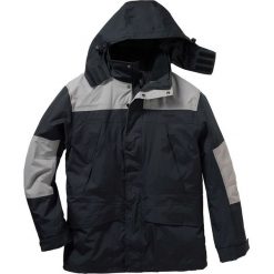 Kurtka 3 w 1 Regular Fit bonprix czarny. Czarne kurtki męskie bonprix, m, z polaru. Za 279,99 zł.