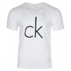 Calvin Klein T-Shirt Męski M Biały. Białe t-shirty męskie marki Calvin Klein, m. Za 169,00 zł.