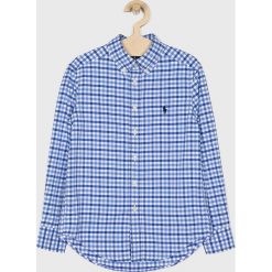 Polo Ralph Lauren - Koszula dziecięca 134-176 cm. Niebieskie koszule chłopięce z poliesteru, casualowe, polo, długie. W wyprzedaży za 199,90 zł.