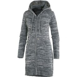 Sweter rozpinany w kolorze szarym. Szare swetry damskie Street & Sports Wear, xs, bez wzorów, ze splotem, bez rękawów, bez kaptura. W wyprzedaży za 99,95 zł.